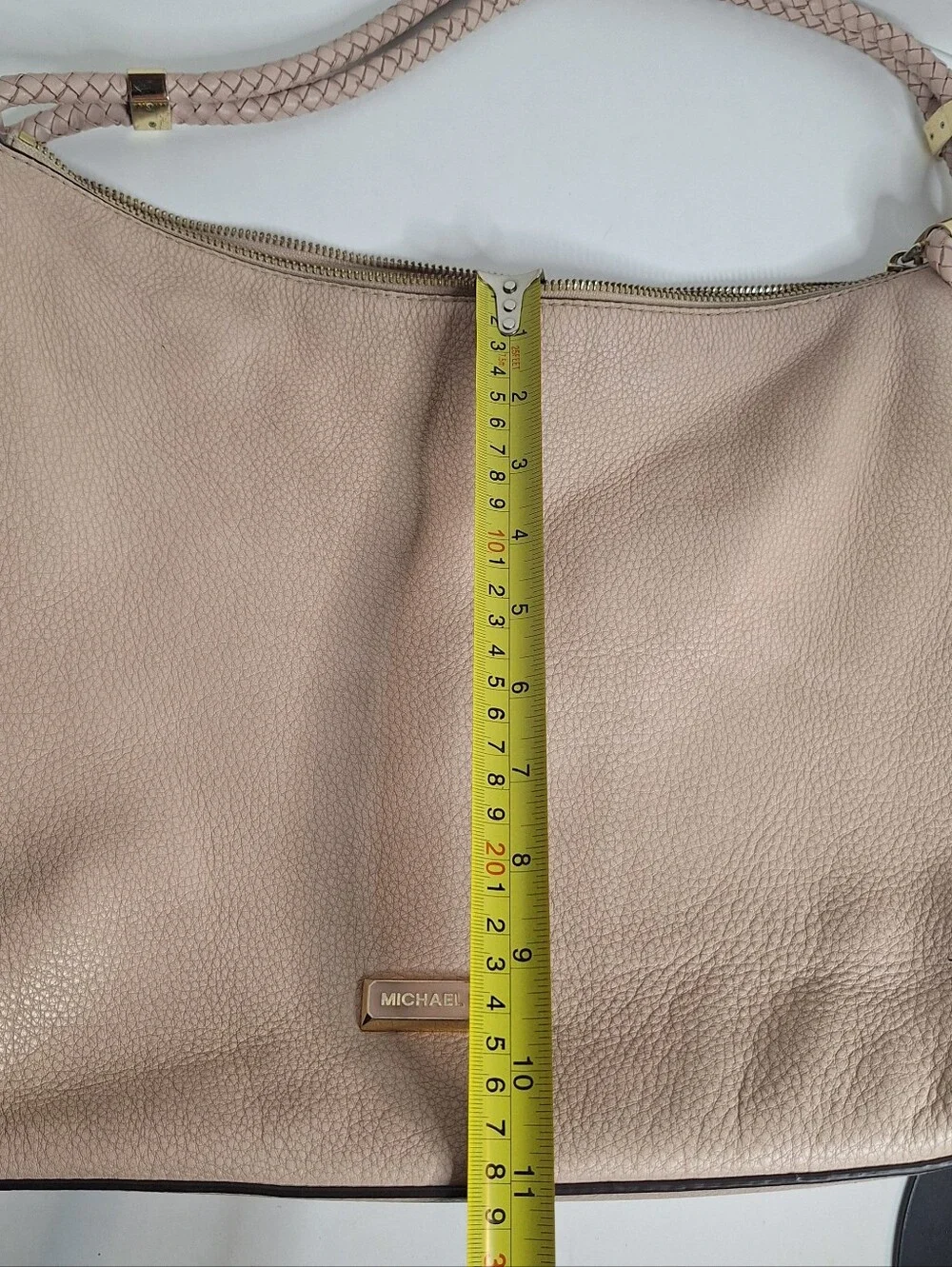 Michael Kors Lexington Large Hobo Bag Soft Blush Beige Pink Rope Handle FAIR